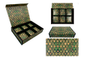 Green MDF Dry Fruit Box 4 Cavity (265x185x55mm)